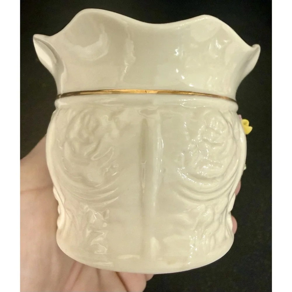 Vintage Belleek Irish SERENITY Tulip Votive Candleholder Mint!